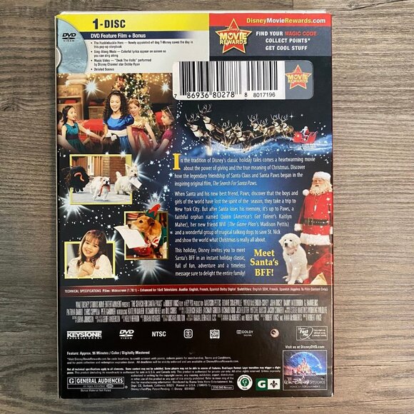 Disney DVD Lot of 3 Childrens Movies - The Search for Santa Paws, Coco, Frozen - Picture 3 of 12